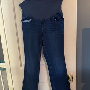 Old Navy Dark Blue Maternity Boot Cut Jeans